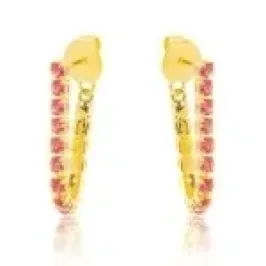 BRINCO EAR JACKET ZIRCONIA ROSA G