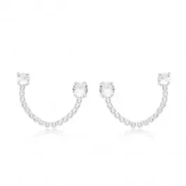 BRINCO EAR LINE ZIRCONIA CRISTAL