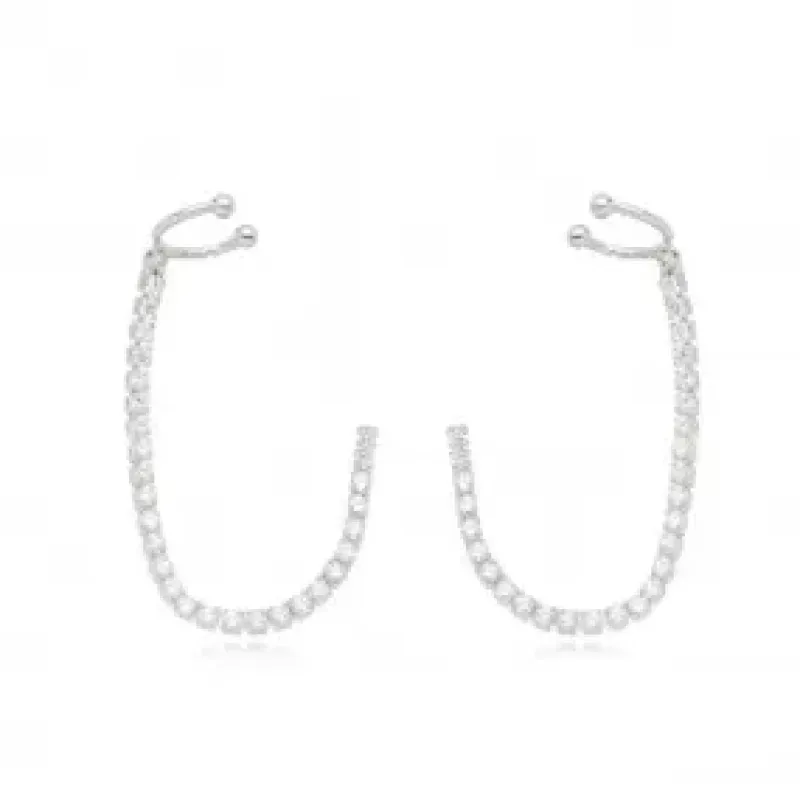 BRINCO EAR LINE RIVIERA CRISTAL