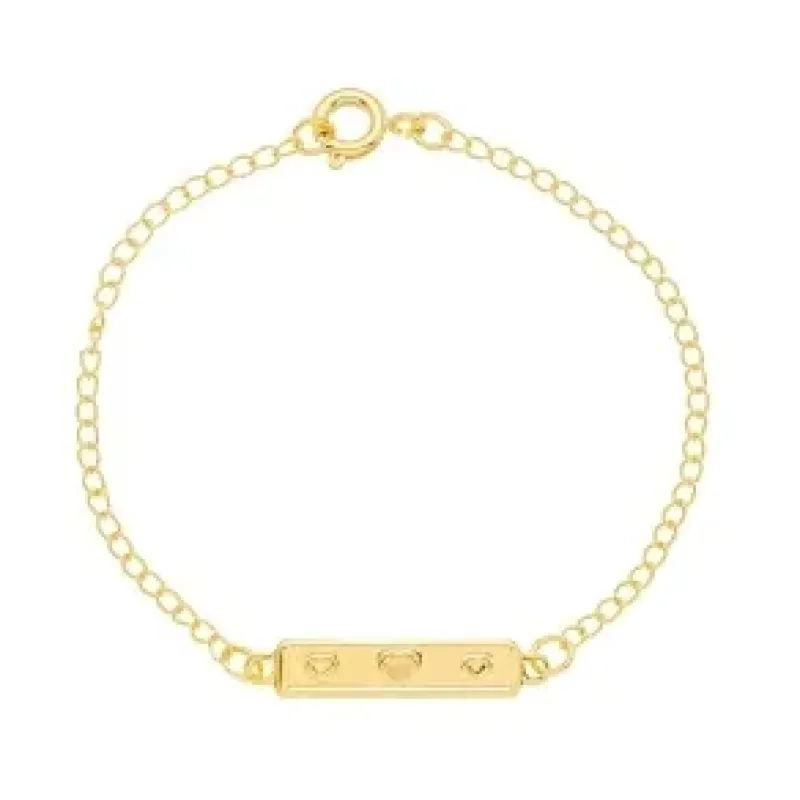 PULSEIRA INFANTIL CHAPA LISA CORACAO