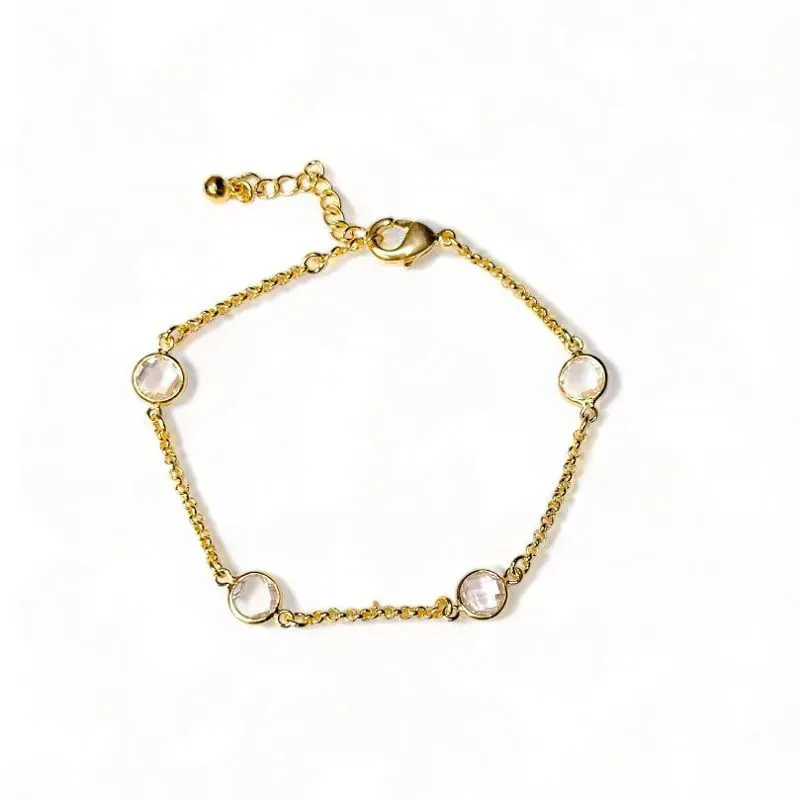 PULSEIRA PINGENTE CRISTAIS CRISTAL