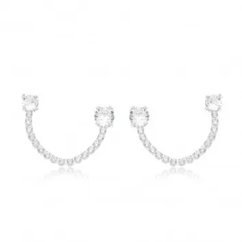 BRINCO EAR LINE ZIRCONIA CRISTAL