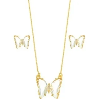 CONJUNTO BORBOLETA CRISTAL