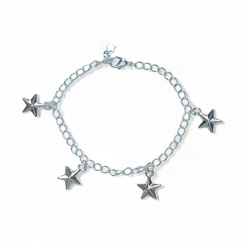 PULSEIRA PINGENTE ESTRELAS LISA